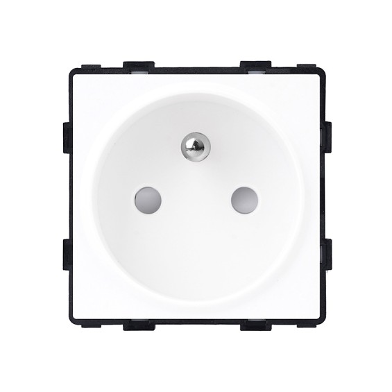 L+B SWITCH Elektrická zásuvka 16A typ FR – bílá modul